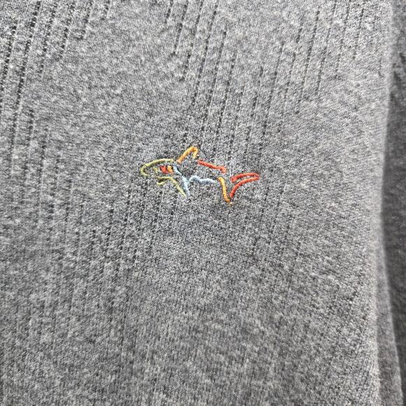 Greg Norman Men's Pullover V Neck Golf Knit Sweater Long Sleeve Gray Size XL - Picture 3 of 6